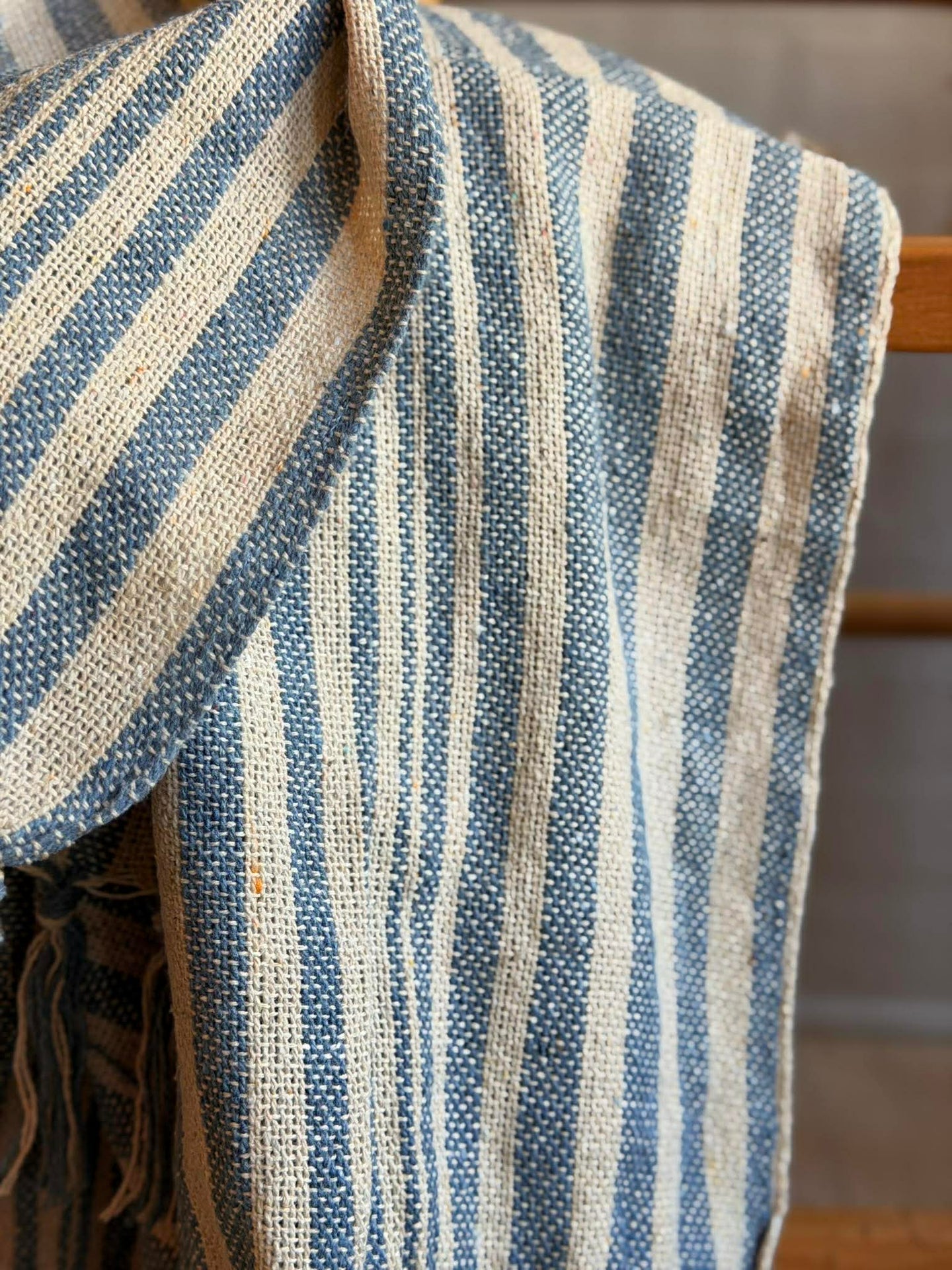 Plaid SKAGEN - Blå rand